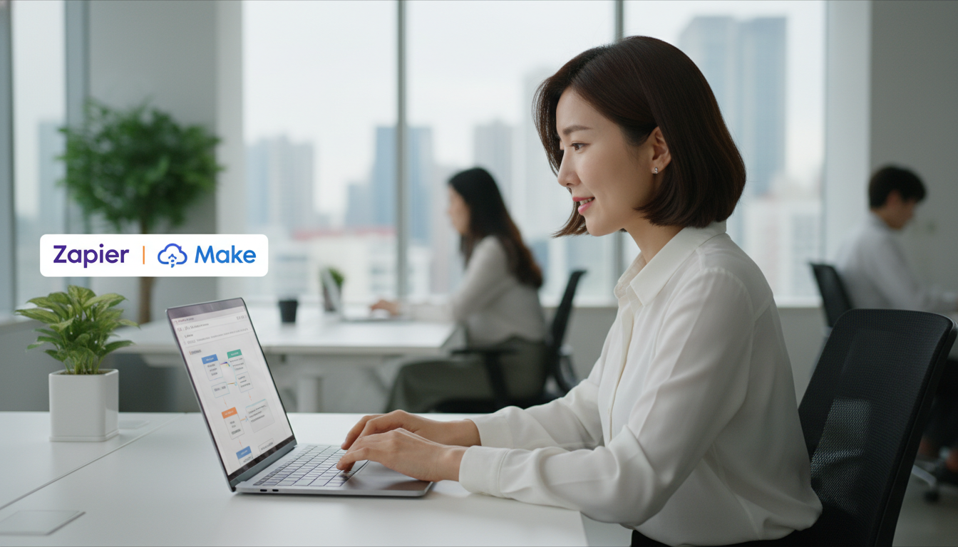 Zapier Make 비교 비개발자 — 코딩 없이 업무 자동화 시작하는 법