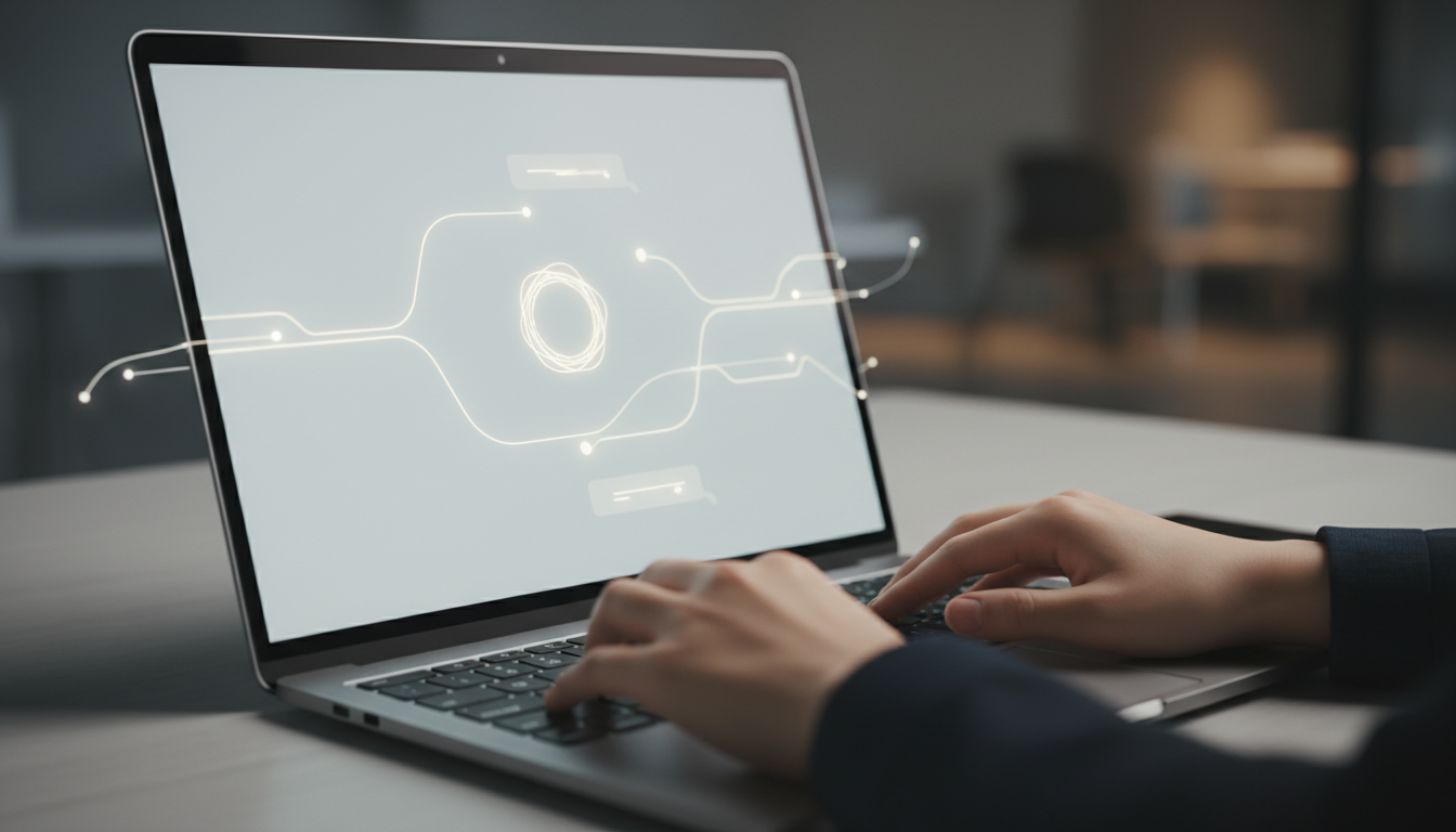 AI 챗 인터페이스에 프롬프트를 입력하는 화면