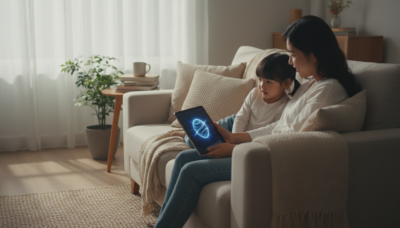 일상에서 AI 어시스턴트를 활용하는 가족