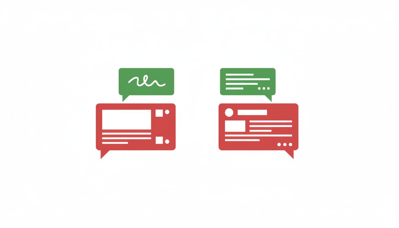 SNS 콘텐츠 작성 프롬프트 비교 다이어그램