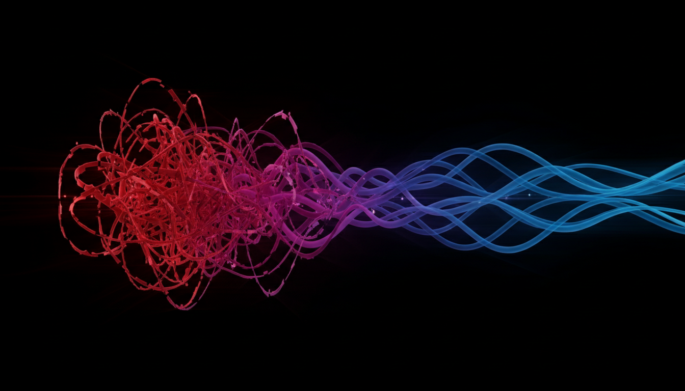 소통 품질 스펙트럼 — 모호한 AI 프롬프트에서 명확한 프롬프트로