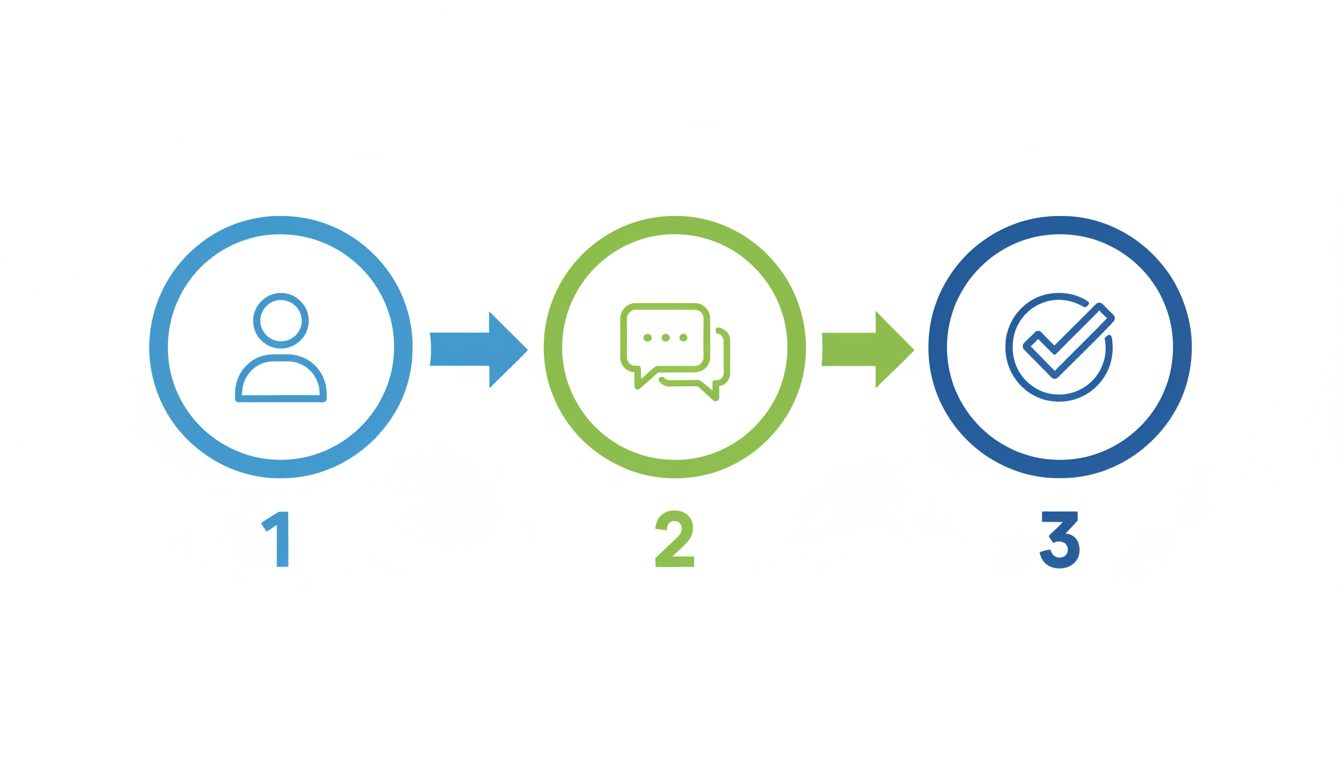 3단계 프롬프트 공식 다이어그램 — 누구인지, 무엇을 원하는지, 어떻게 설명해달라는지