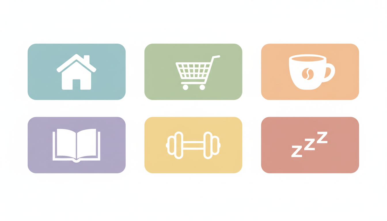 시니어를 위한 10가지 일상 프롬프트 템플릿 카드 다이어그램