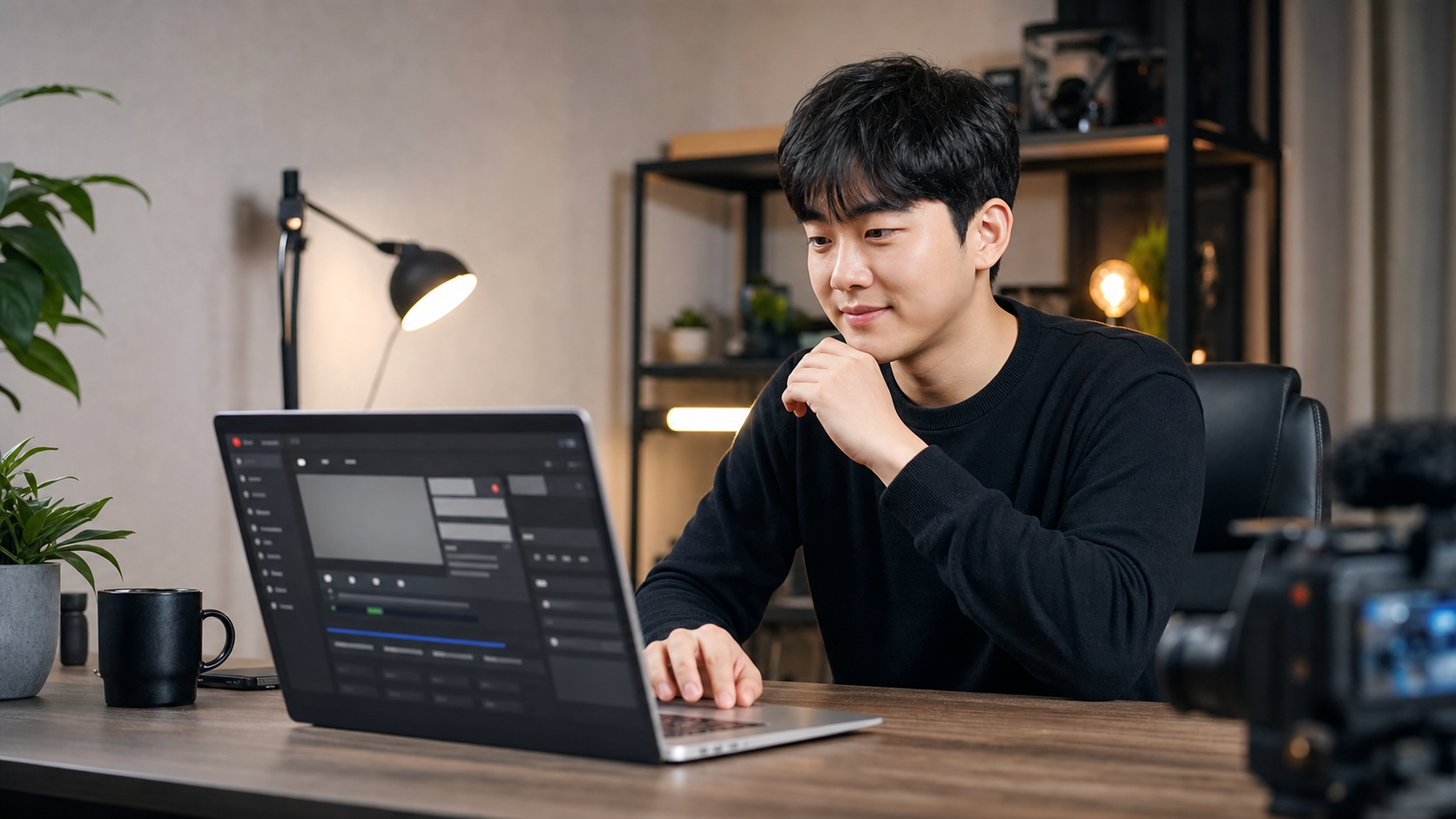 완성된 유튜브 메타데이터를 업로드 화면에서 최종 점검하는 유튜버