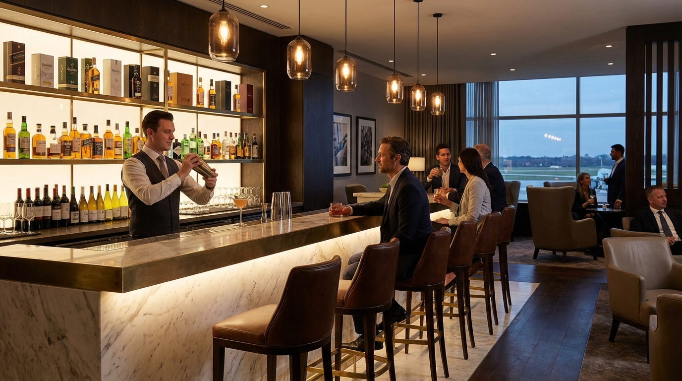 라운지 칵테일 바 - 프리미엄 주류와 칵테일 서비스