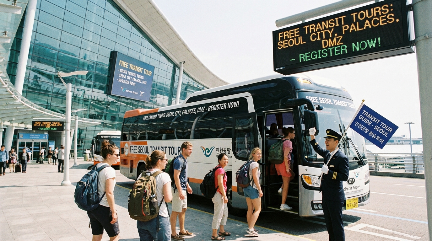 무료 환승 시티투어 - 버스 투어 참여 모습