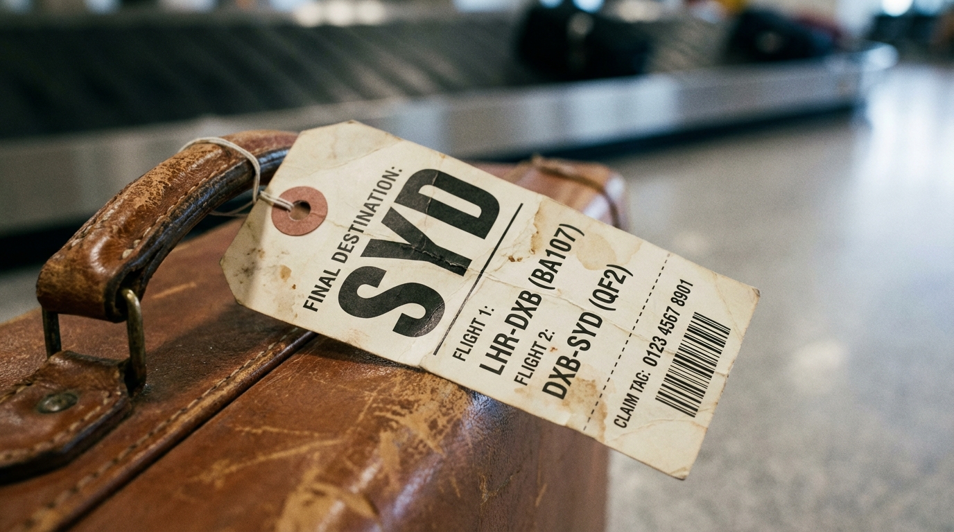 수하물 태그 - 최종 목적지 확인
