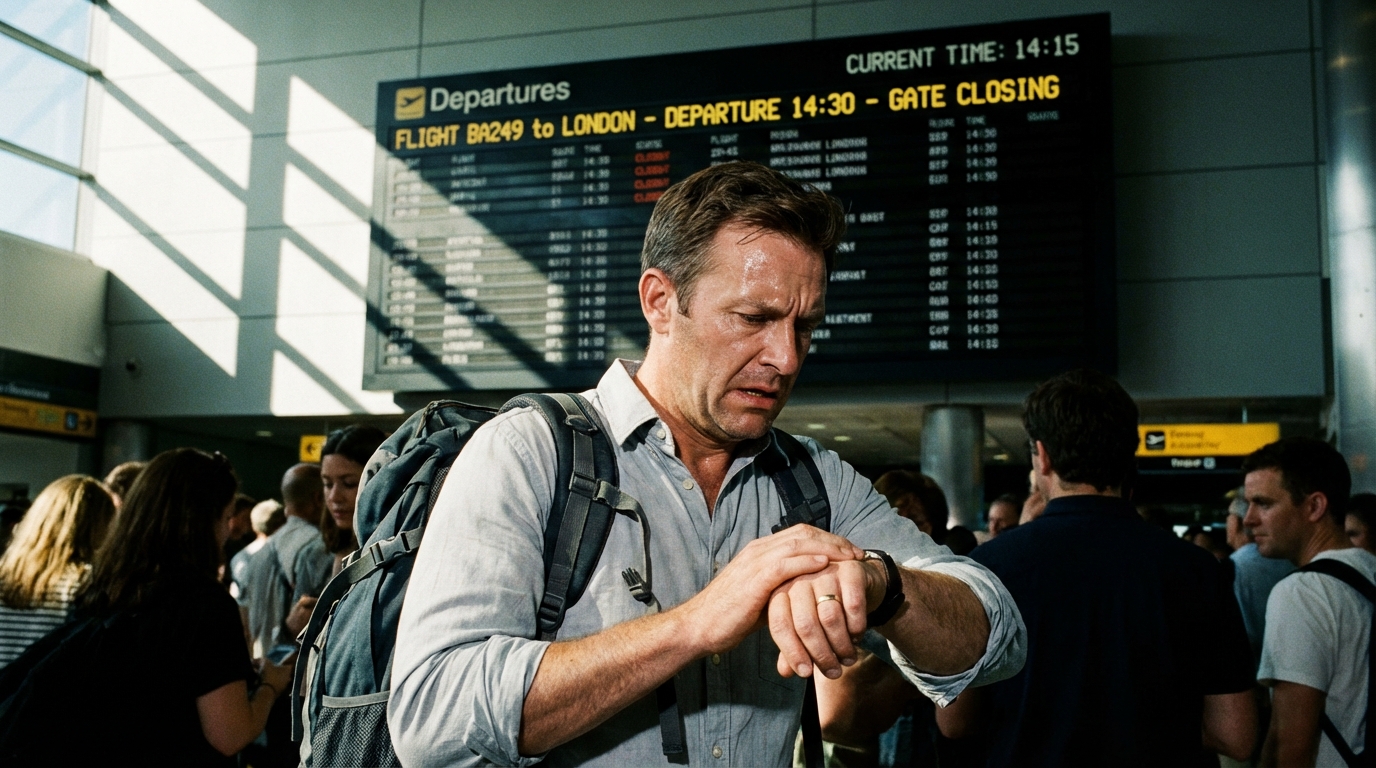 MCT 확인 - 환승 시간 체크하는 모습