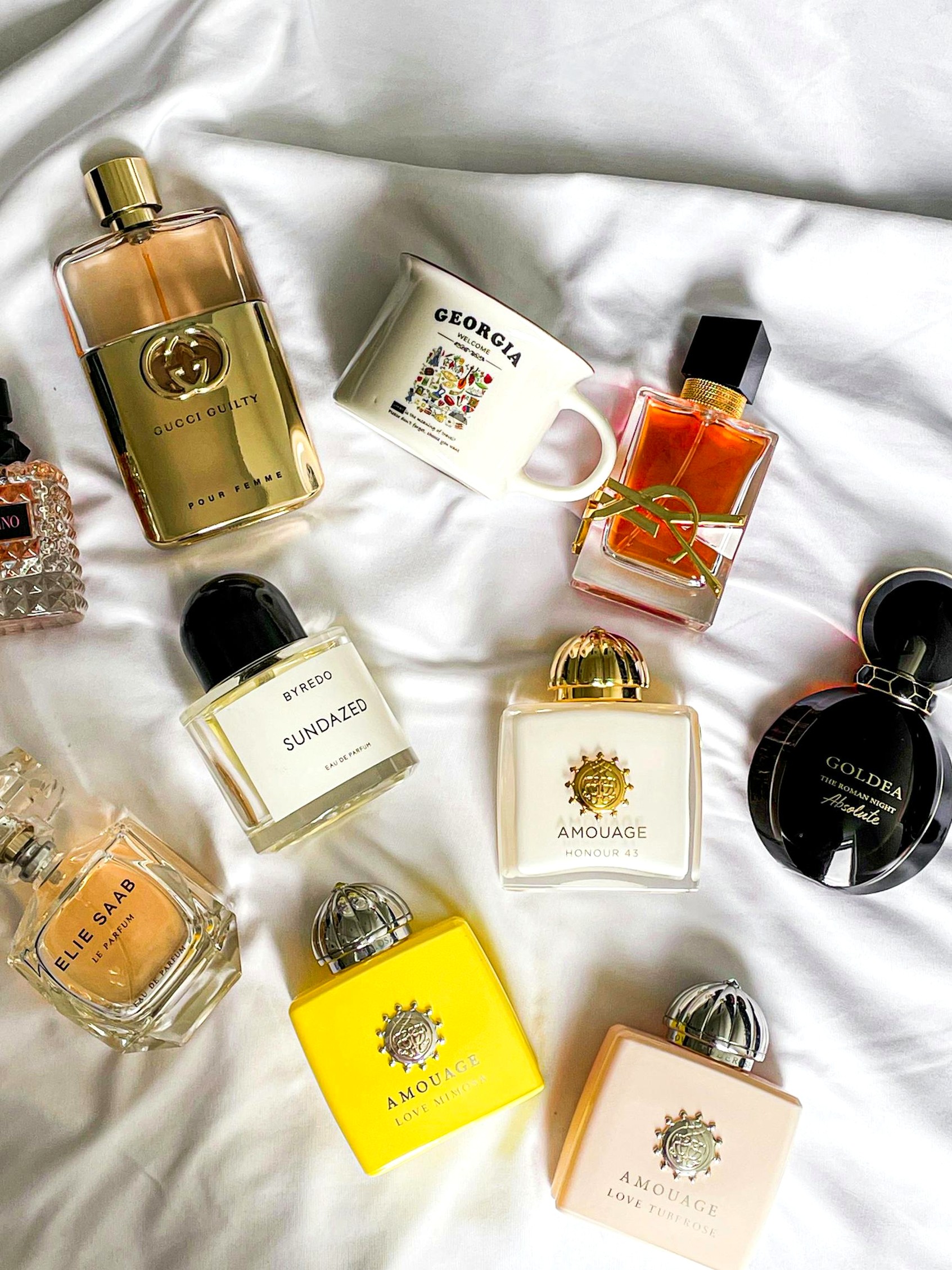 럭셔리 향수 플랫레이