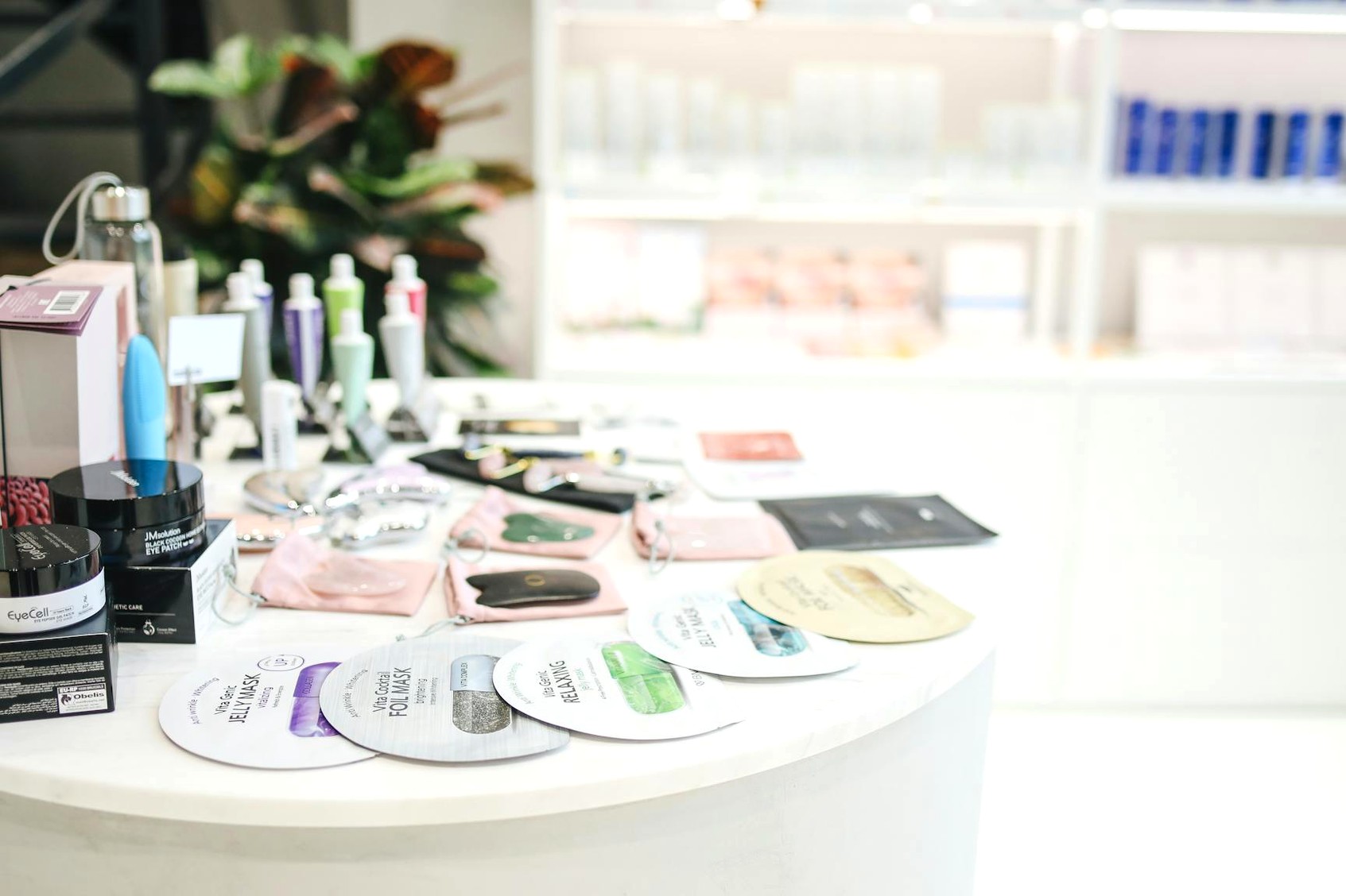 화장품 제품 디스플레이