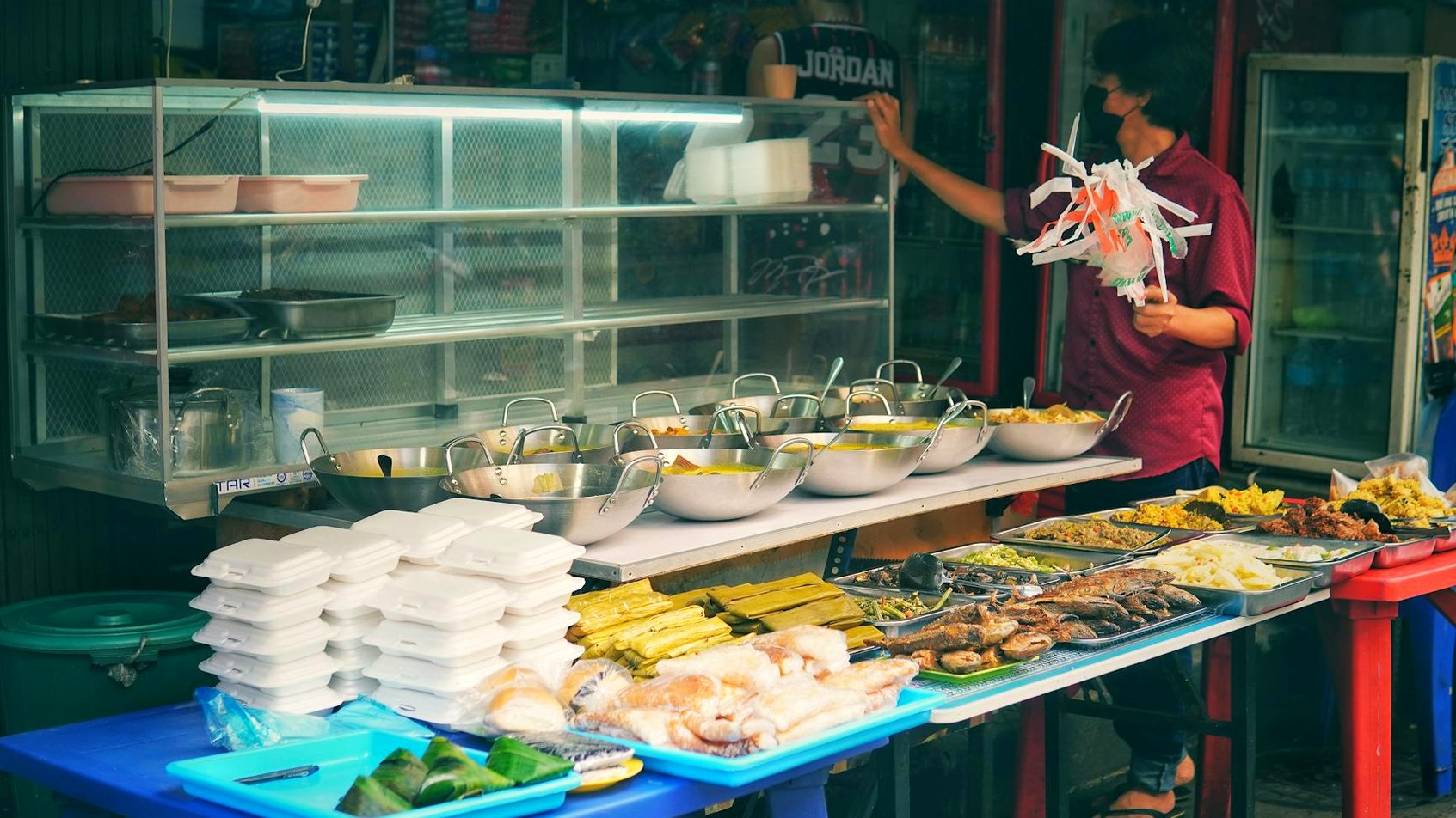 길거리 음식 가판대