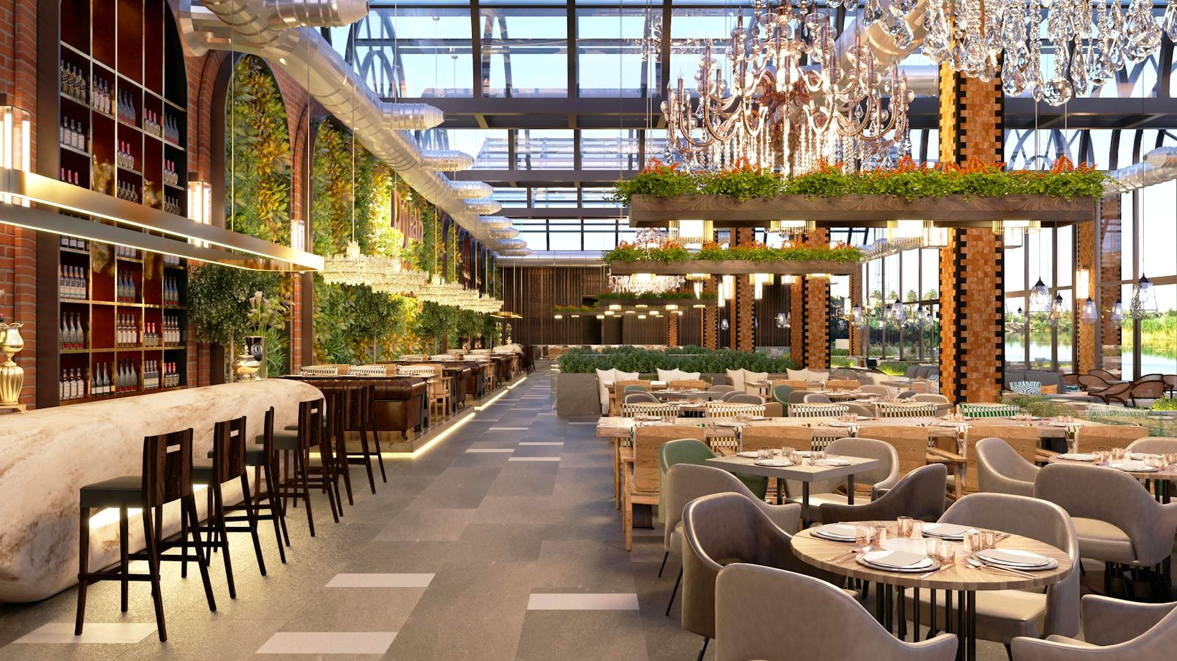 공항 내 휴식 공간 좌석